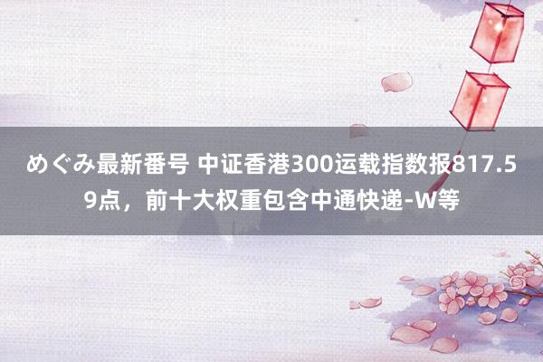 めぐみ最新番号 中证香港300运载指数报817.59点，前十大权重包含中通快递-W等