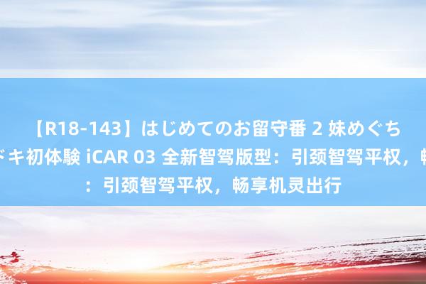 【R18-143】はじめてのお留守番 2 妹めぐちゃんのドキドキ初体験 iCAR 03 全新智驾版型：引颈智驾平权，畅享机灵出行