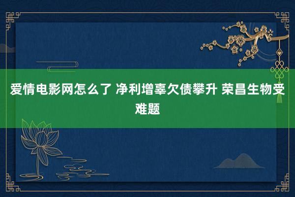 爱情电影网怎么了 净利增辜欠债攀升 荣昌生物受难题