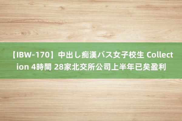 【IBW-170】中出し痴漢バス女子校生 Collection 4時間 28家北交所公司上半年已矣盈利